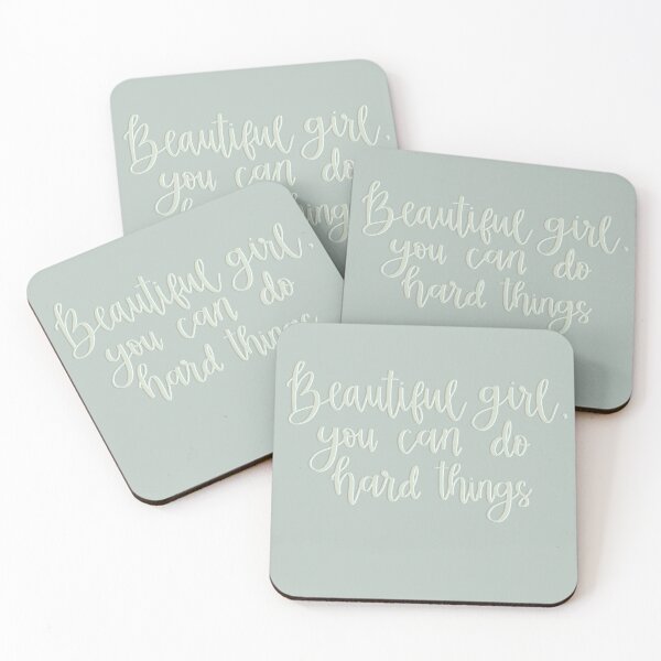 Item preview, Beautiful girl, you can do hard things in green designed and sold by amyhutchison.