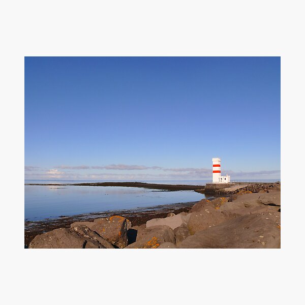 Item preview, Iceland: Lighthouse at Garðskagi designed and sold by Curlyf.