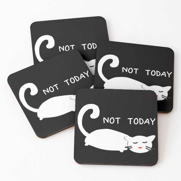 Item preview, NOPE. Not Today - White CAT - teen design - Best gifts for lazy youth and teens designed and sold by BestStuffDepot.