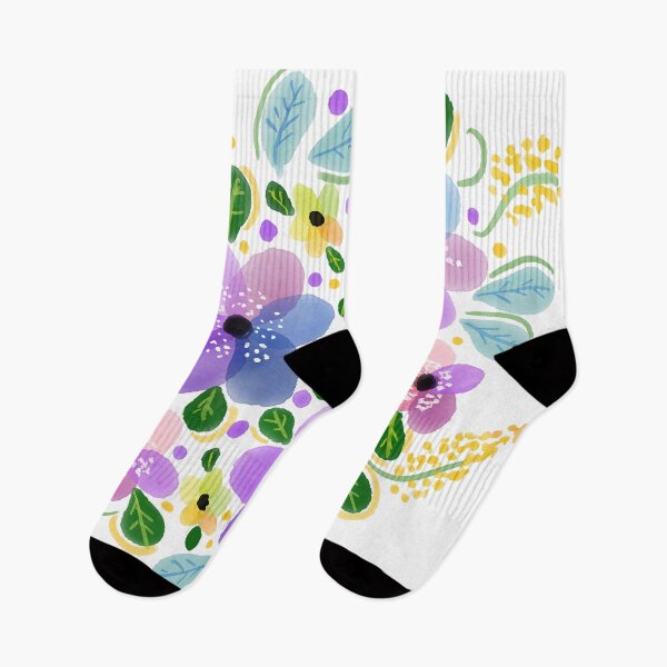 Item preview, watercolor flowers, floral design designed and sold by Kinisis.
