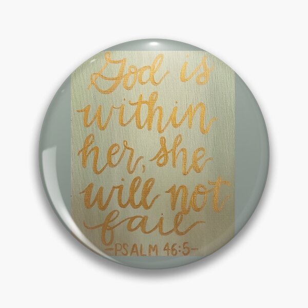 Item preview, God Is Within Her, She Will Not Fail  designed and sold by amyhutchison.