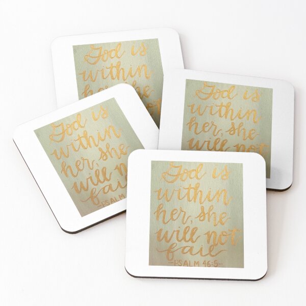 Item preview, God Is Within Her, She Will Not Fail  designed and sold by amyhutchison.