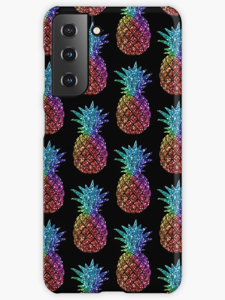 Rainbow Glitter Pineapple Glitter Pineapple Samsung Galaxy Phone Case