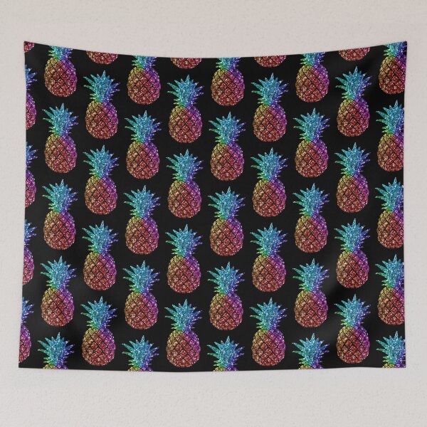 Item preview, Rainbow Pineapple Print designed and sold by mydoodlesateme.