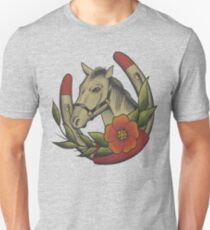 Traditional Horse and Horse Shoe Unisex T-Shirt