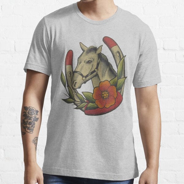 Traditional Horse and Horse Shoe Essential T-Shirt