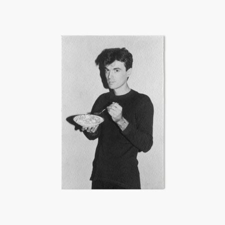 David Byrne eating cereal Art Board Print