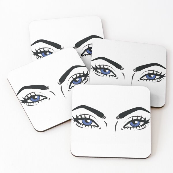 Item preview, anime blue eyes stickers designed and sold by medoart.