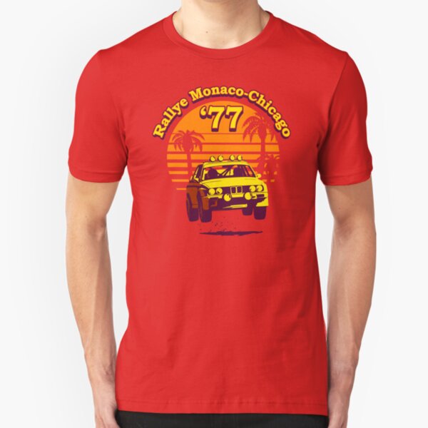 Rallye Monaco-Chicago '77 - warm colors Slim Fit T-Shirt