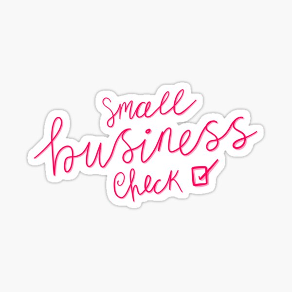 Item preview, Small Business Check designed and sold by strawberrypsych.