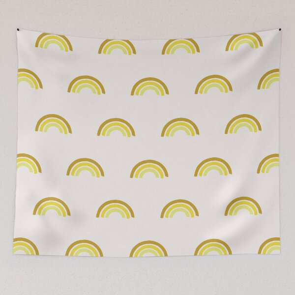 Item preview, Yellow rainbow pattern designed and sold by OgyDesign.