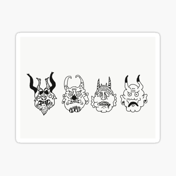 Monster Faces Sticker