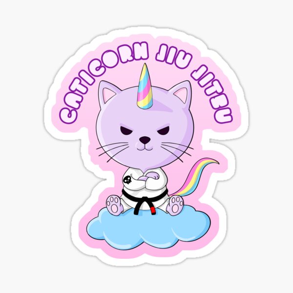 Caticorn Jiu Jitsu Sticker