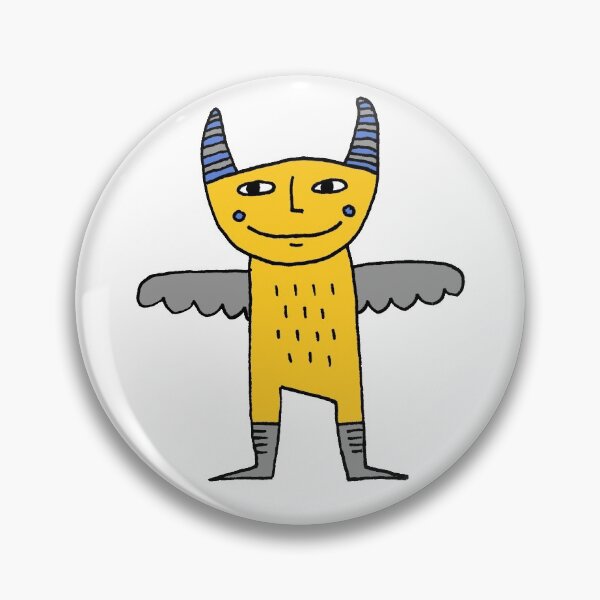 Item preview, Winged Demon in Yellow designed and sold by cosmicmouse.