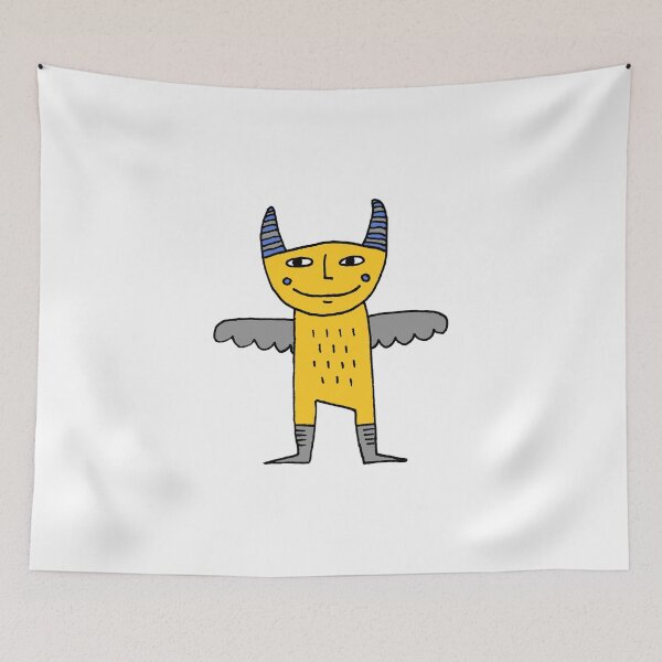 Item preview, Winged Demon in Yellow designed and sold by cosmicmouse.