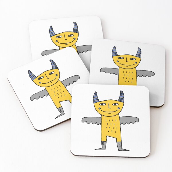 Item preview, Winged Demon in Yellow designed and sold by cosmicmouse.