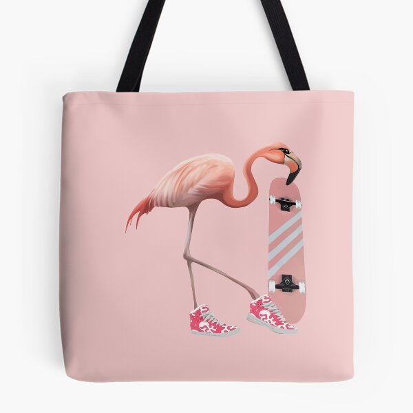 Item preview, Flamingo and Pink shoes and skateboard designed and sold by Collagedream.