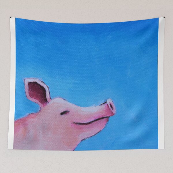 Item preview, Smiling Pig designed and sold by StressieCat.