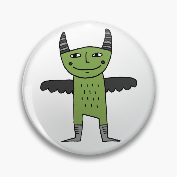 Item preview, Winged Demon in Olive Green designed and sold by cosmicmouse.