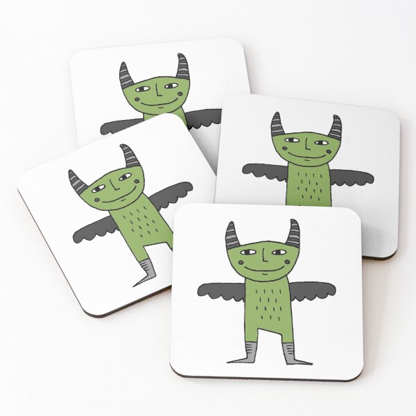 Item preview, Winged Demon in Olive Green designed and sold by cosmicmouse.