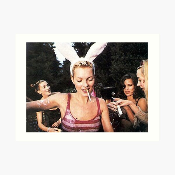KATE MOSS PB BUNNY Kunstdruck