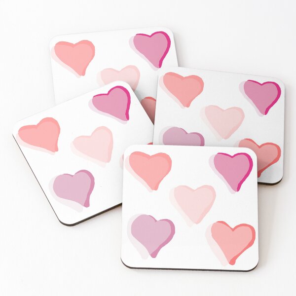 Item preview, pink hearts designed and sold by chillbelugas.