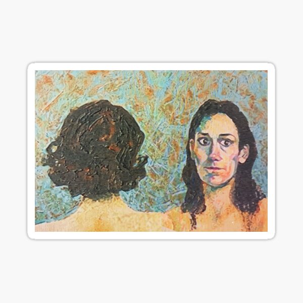 Fleabag and Claire Painting Sticker