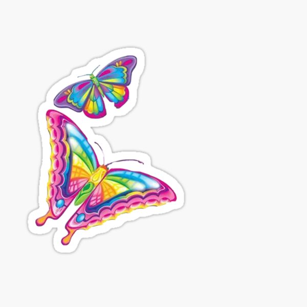 Lisa Frank Butterflies Sticker
