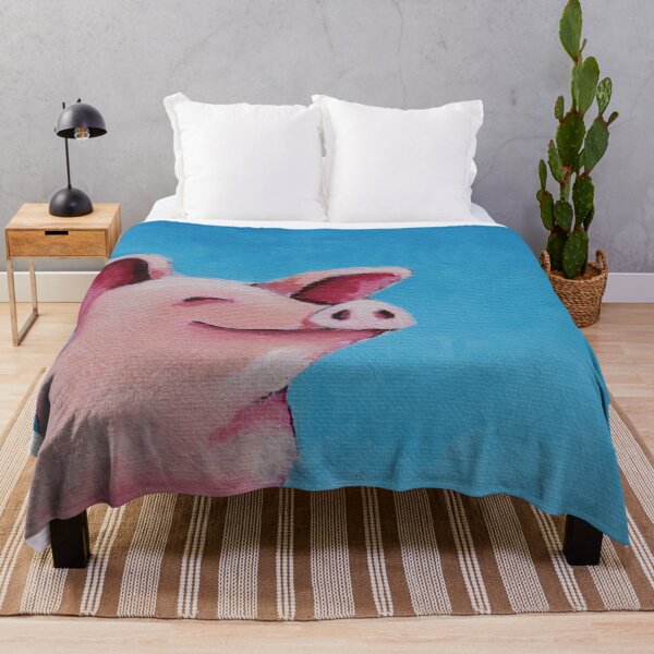 Item preview, The happiest Pig designed and sold by StressieCat.