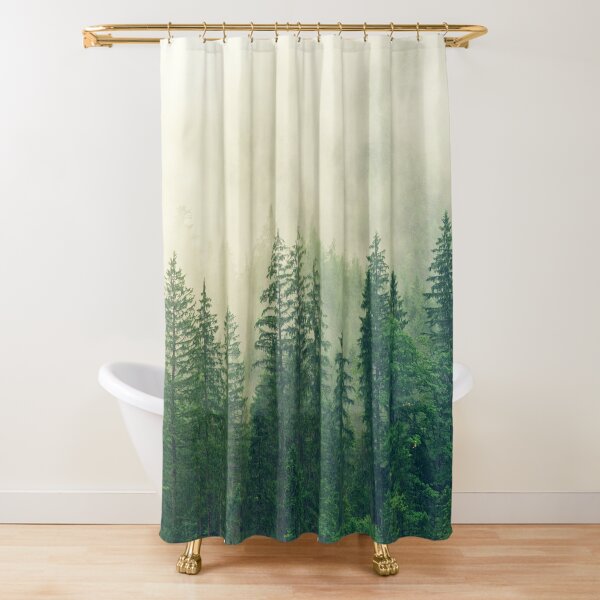 MISTY FOREST Shower Curtain