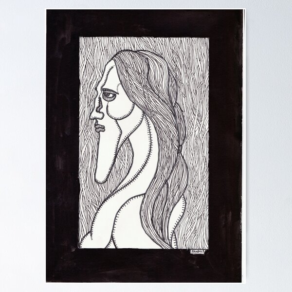 Item preview, profile of a woman designed and sold by crowleyronan123.