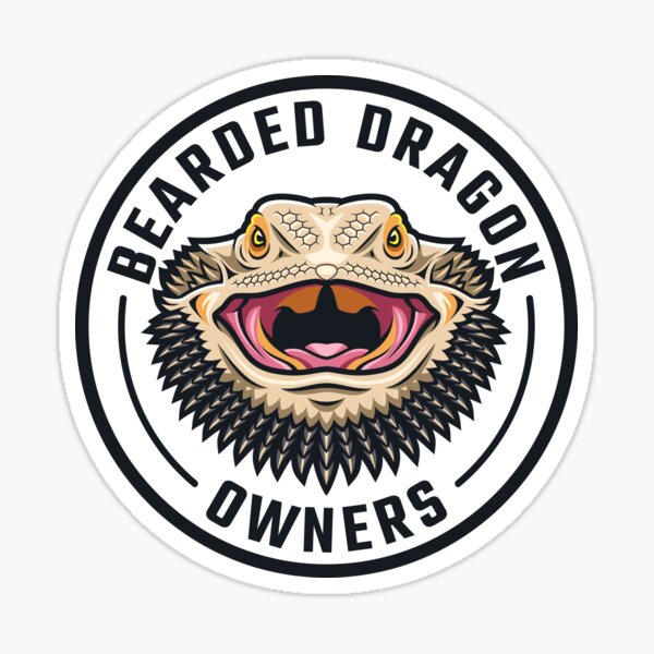 Bearded Dragon Owners Logo Sticker