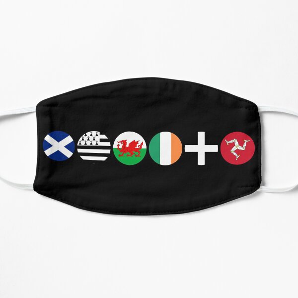 Cercles de drapeaux celtiques Masque sans plis