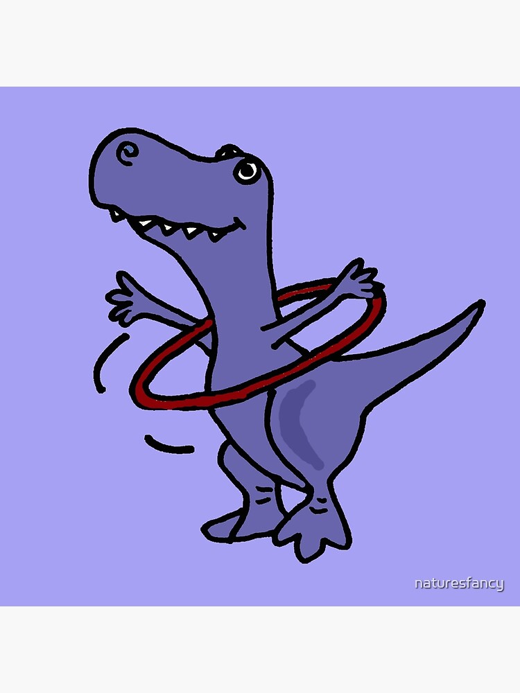 Funny T-rex Dinosaur Runner Art Board Print for Sale by naturesfancy