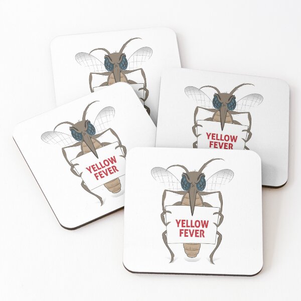 Item preview, Mosquito stilt holding poster yellow fever. Ideal for informational and institutional related sanitation and care designed and sold by LucianoCosmo.