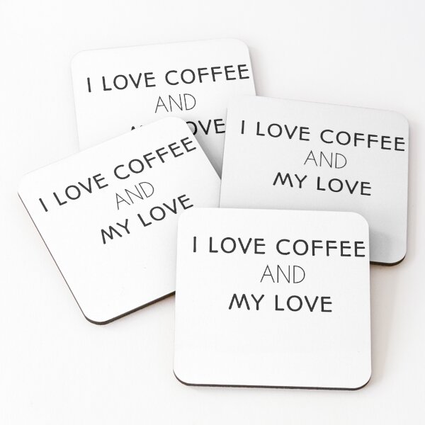 Item preview, I love coffee and my love shirt designed and sold by Ayoublab.