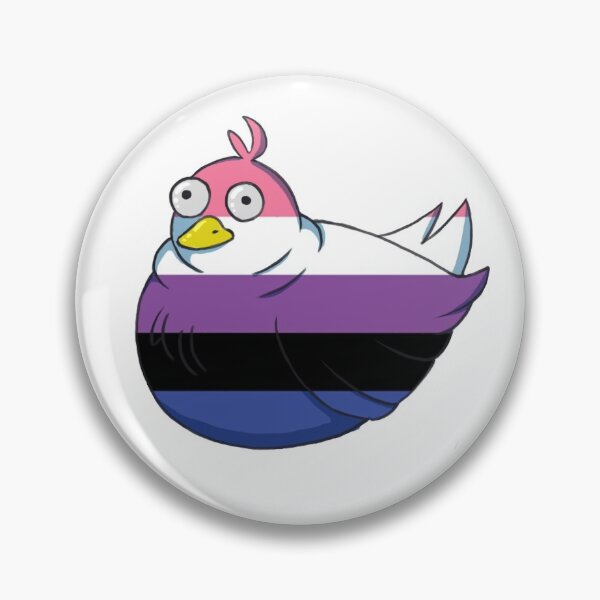 Item preview, Pride Pigeon - Genderfluid designed and sold by EnNii.
