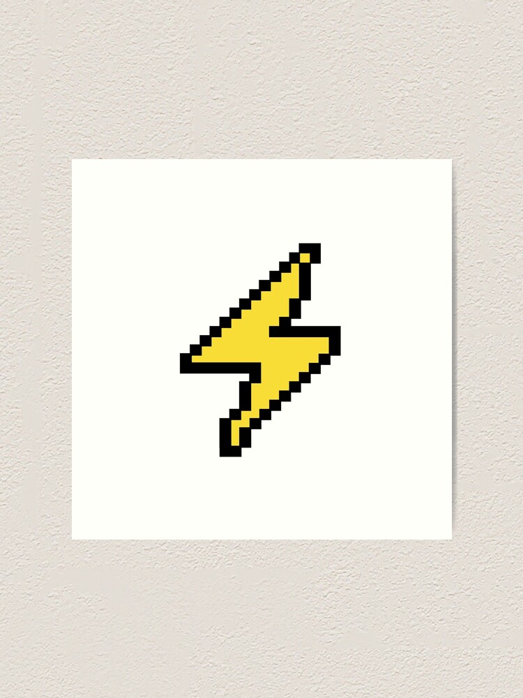 Lightning bolt pixel
