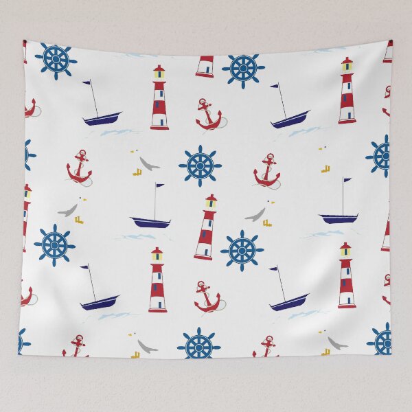 Item preview, Nautical Pattern designed and sold by SirSleepsAlot.