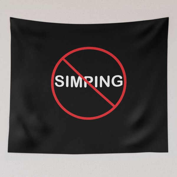 Item preview, Stop Simping Funny Simp Dank Meme designed and sold by TheMattDesigns.