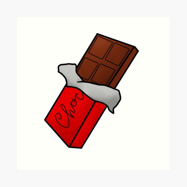 "Red chocolate bar" Art Print for Sale by strawberrypsych Redbubble