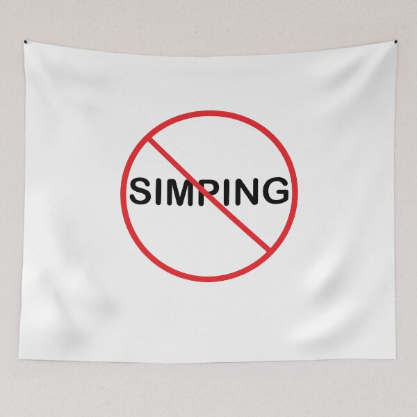 Item preview, Stop Simping Funny Simp Dank Meme designed and sold by TheMattDesigns.