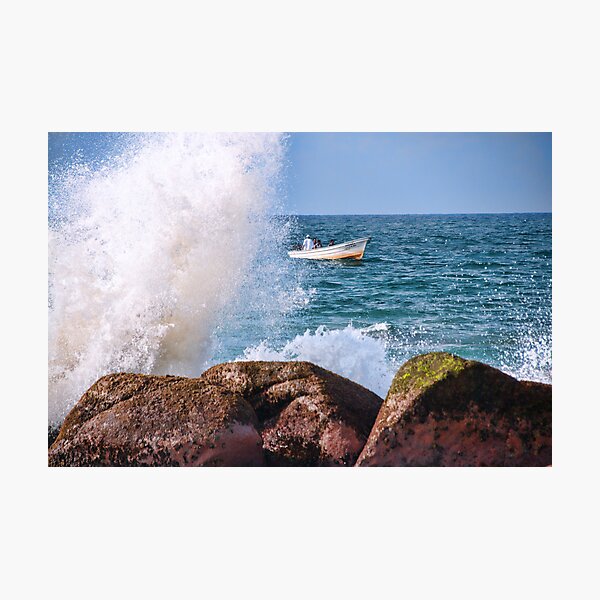 Coastline Fishing Photographic Print