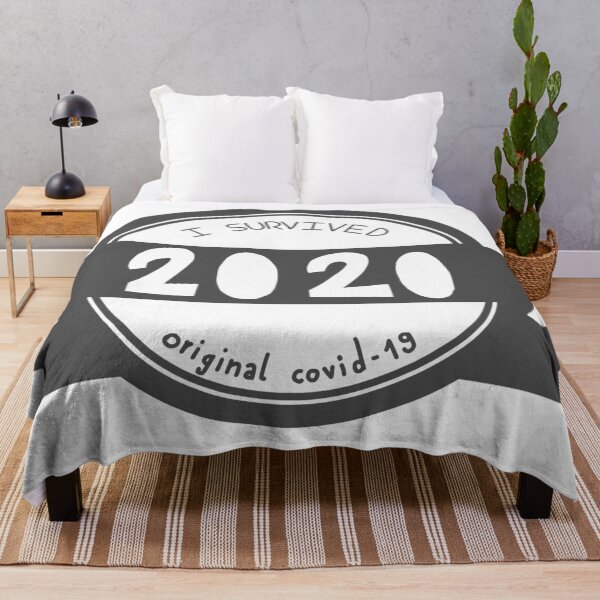 Item preview, I survived 2020 grey full print designed and sold by cu-b3.