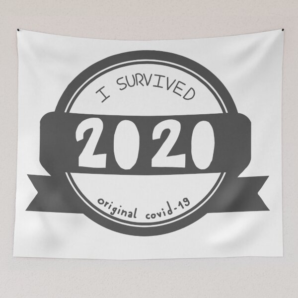 Item preview, I survived 2020 grey full print designed and sold by cu-b3.