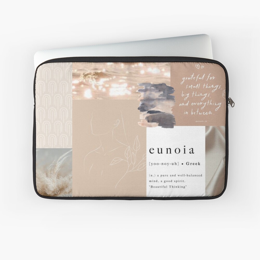 "Aesthetic Neutrals Collage" Laptop Sleeve for Sale by ansleyelisa