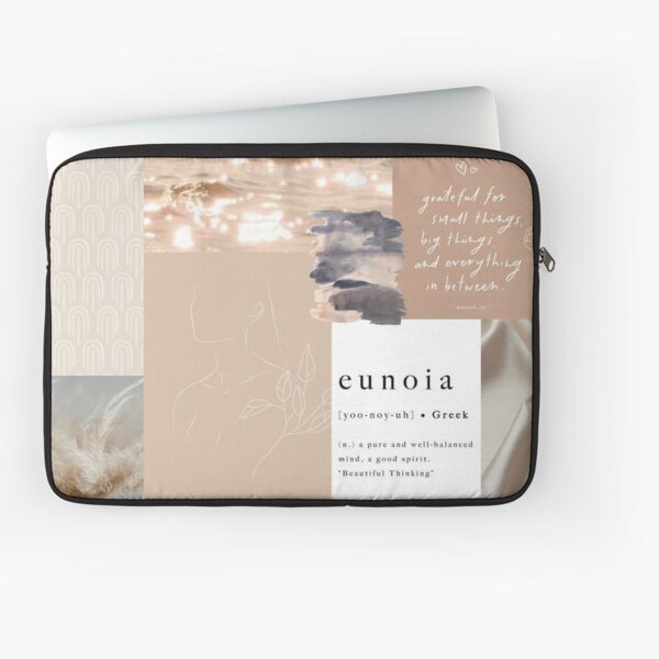 Aesthetic Neutrals Collage Laptop Sleeve