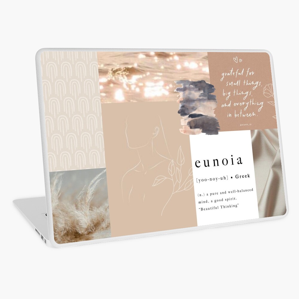 "Aesthetic Neutrals Collage" Laptop Skin for Sale by ansleyelisa Redbubble