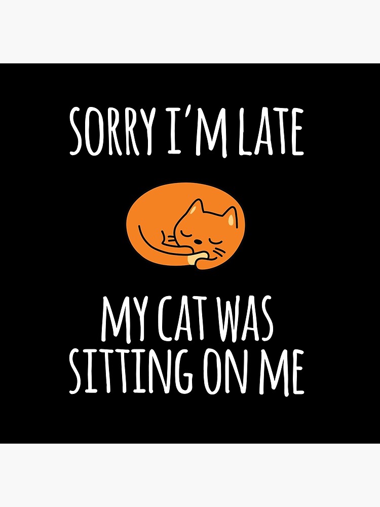 Sorry I Can't My Cat Was Sitting On Me by kamrankhan
