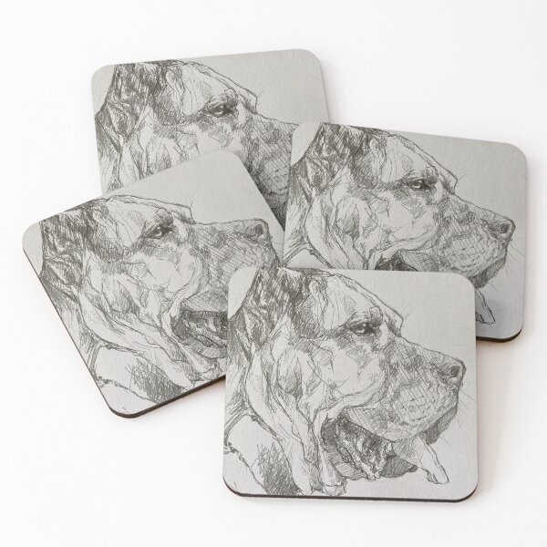 Item preview,  ¡pero un perro con el que no hay que meterse!

Retrato a lápiz de Presa Canario designed and sold by MyPetArtUK.